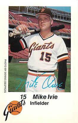 1980 San Francisco Giants Police #NNO Mike Ivie Front