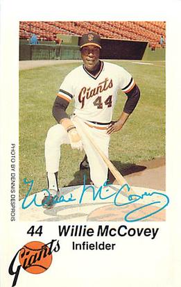 1980 San Francisco Giants Police #NNO Willie McCovey Front