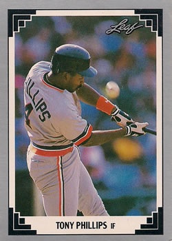 1991 Leaf #4 Tony Phillips Front