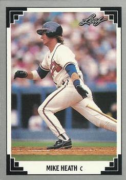 1991 Leaf #320 Mike Heath Front