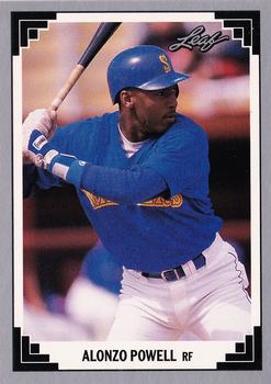 1991 Leaf #521 Alonzo Powell Front