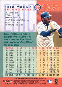 2002 Ultra #135 Eric Young Back