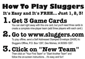2002 Upper Deck #NNO Fantasy Baseball Sluggers (Join and Play Free) Back