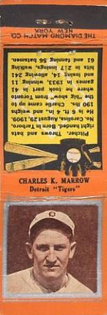 1934 Diamond Matchbooks (U1) #NNO Charles K. Marrow Front