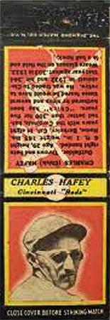 1935 Diamond Matchbooks (U2) #NNO Charles Hafey Front