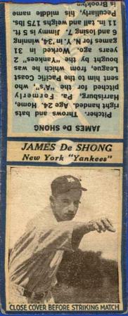 1935-36 Diamond Matchbooks (U3-1) #NNO James DeShong Front