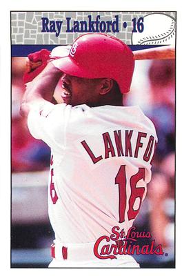 1997 St. Louis Cardinals Police #NNO Ray Lankford Front