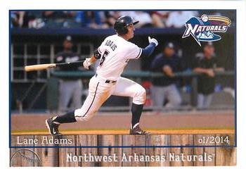 2014 Grandstand Northwest Arkansas Naturals #NNO Lane Adams Front