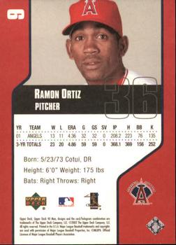 2002 Upper Deck 40-Man #9 Ramon Ortiz Back