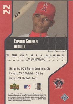 2002 Upper Deck 40-Man #22 Elpidio Guzman Back