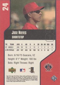 2002 Upper Deck 40-Man #24 Jose Nieves Back