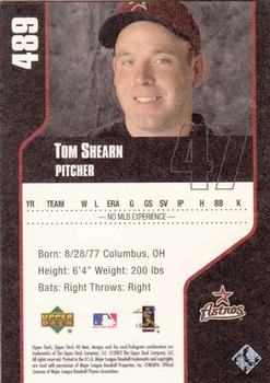 2002 Upper Deck 40-Man #489 Tom Shearn Back
