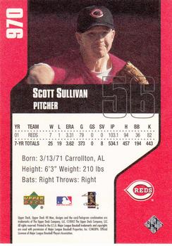 2002 Upper Deck 40-Man #970 Scott Sullivan Back