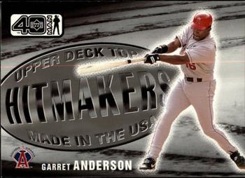 2002 Upper Deck 40-Man #1052 Garret Anderson Front