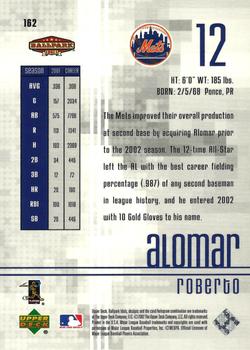 2002 Upper Deck Ballpark Idols #162 Roberto Alomar Back
