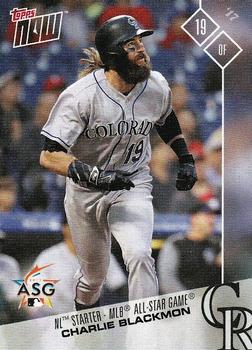 2017 Topps Now All-Star Game National League #AS-7 Charlie Blackmon Front