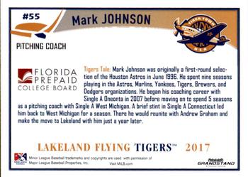 2017 Grandstand Lakeland Flying Tigers #NNO Mark Johnson Back