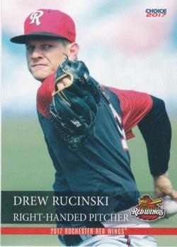 2017 Choice Rochester Red Wings #20 Drew Rucinski Front