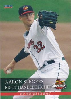 2017 Choice Rochester Red Wings #22 Aaron Slegers Front