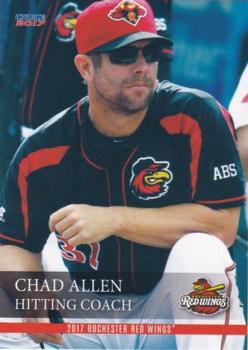 2017 Choice Rochester Red Wings #26 Chad Allen Front