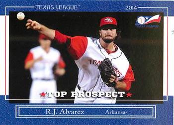 2014 Grandstand Texas League Top Prospects #NNO R.J. Alvarez Front