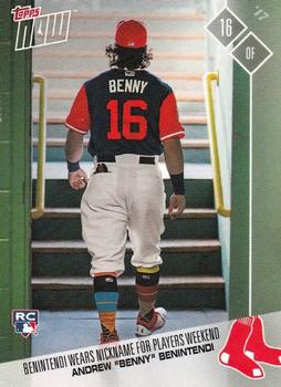 2017 Topps Now Players Weekend #PW-16 Andrew Benintendi Front