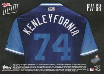 2017 Topps Now Players Weekend #PW-68 Kenley Jansen Back