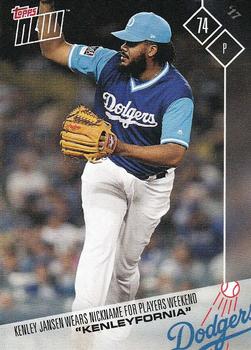 2017 Topps Now Players Weekend #PW-68 Kenley Jansen Front