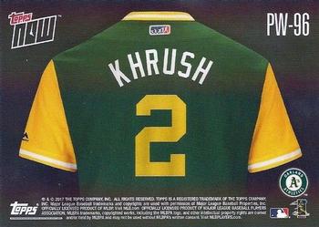 2017 Topps Now Players Weekend #PW-96 Khris Davis Back