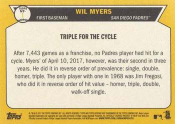 2017 Topps Heritage - Now and Then #NT-1 Wil Myers Back