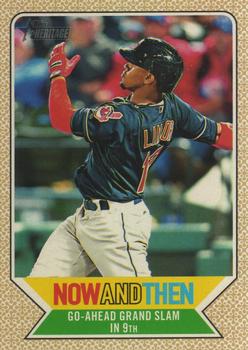2017 Topps Heritage - Now and Then #NT-4 Francisco Lindor Front