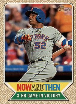 2017 Topps Heritage - Now and Then #NT-7 Yoenis Cespedes Front