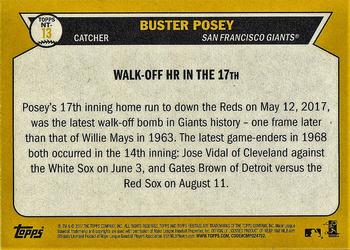2017 Topps Heritage - Now and Then #NT-13 Buster Posey Back