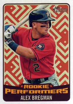 2017 Topps Heritage - Rookie Performers #RP-ABR Alex Bregman Front