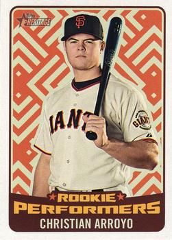 2017 Topps Heritage - Rookie Performers #RP-CA Christian Arroyo Front