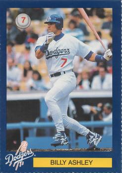 1996 Los Angeles Dodgers Police #21 Billy Ashley Front