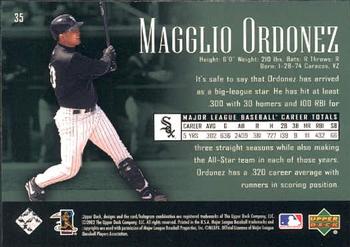 2002 Upper Deck Piece of History #35 Magglio Ordonez Back
