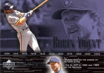 2002 Upper Deck Piece of History #51 Robin Yount Front