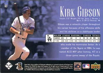 2002 Upper Deck Piece of History #63 Kirk Gibson Back