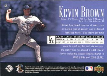 2002 Upper Deck Piece of History #68 Kevin Brown Back