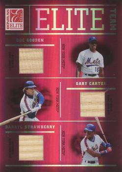 2004 Donruss Elite - Team Bats #ET-8 Dwight Gooden / Gary Carter / Darryl Strawberry  Front