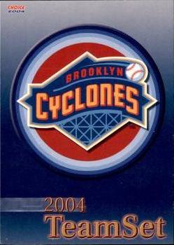 2004 Choice Brooklyn Cyclones #NNO Checklist Front