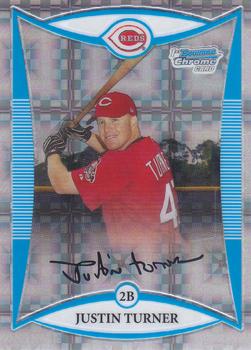 2008 Bowman Chrome - Prospects X-Fractor #BCP171 Justin Turner Front