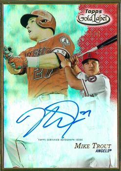 2017 Topps Gold Label - Framed Autographs Red #FA-MTR Mike Trout Front