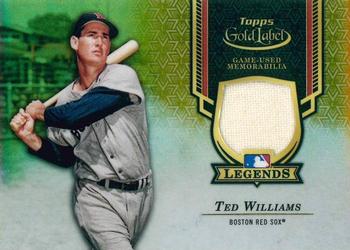 2017 Topps Gold Label - MLB Legends Relics Gold Refractor #GLR-TW Ted Williams Front