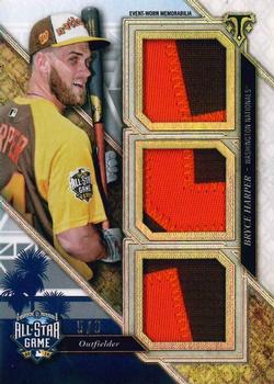 2017 Topps Triple Threads - All-Star Patches #ASP-BH Bryce Harper Front