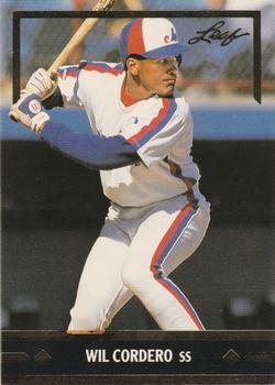 1991 Leaf - Gold Rookies #BC3 Wil Cordero Front