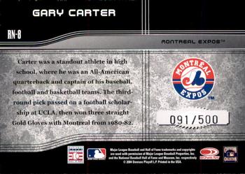 2004 Donruss Elite Extra Edition - Round Numbers #RN-8 Gary Carter Back