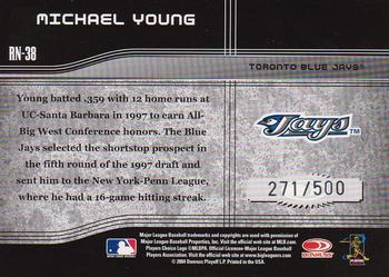 2004 Donruss Elite Extra Edition - Round Numbers #RN-38 Michael Young Back
