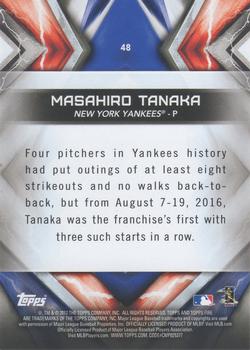 2017 Topps Fire #48 Masahiro Tanaka Back